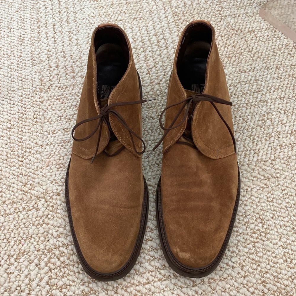 Salvatore Ferragamo Men’s Suede Boots - size 10.5